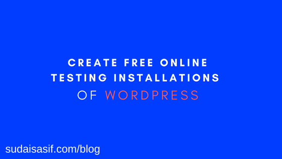 Create Free Online Testing Installations of WordPress
